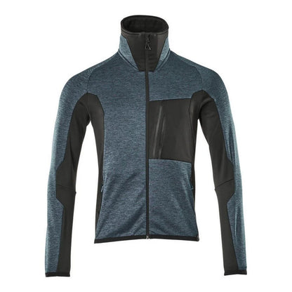 Dark Petroleum-Black - Front - Mascot Mens Advanced Fleece Jacket