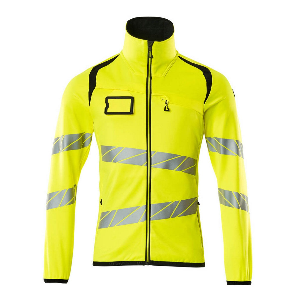 Hi Vis Yellow-Black - Front - Mascot Mens Accelerate Safe High-Vis Fleece Jacket