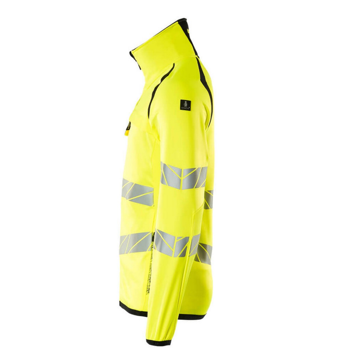 Hi Vis Yellow-Black - Lifestyle - Mascot Mens Accelerate Safe High-Vis Fleece Jacket