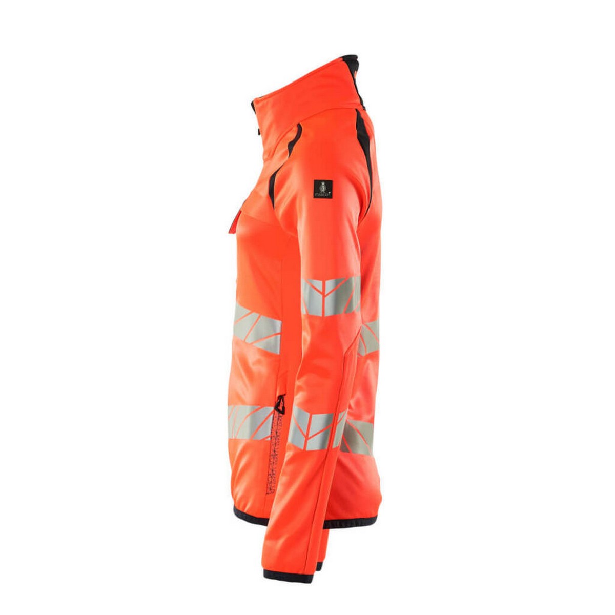 Hi Vis Red-Dark Navy - Lifestyle - Mascot Womens-Ladies Accelerate Safe High-Vis Fleece Jacket
