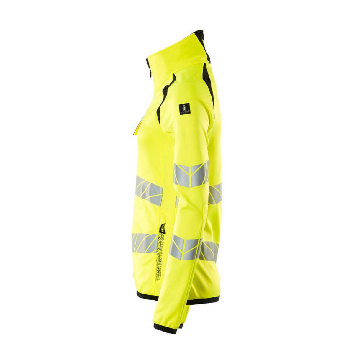 Hi Vis Yellow-Black - Lifestyle - Mascot Womens-Ladies Accelerate Safe High-Vis Fleece Jacket