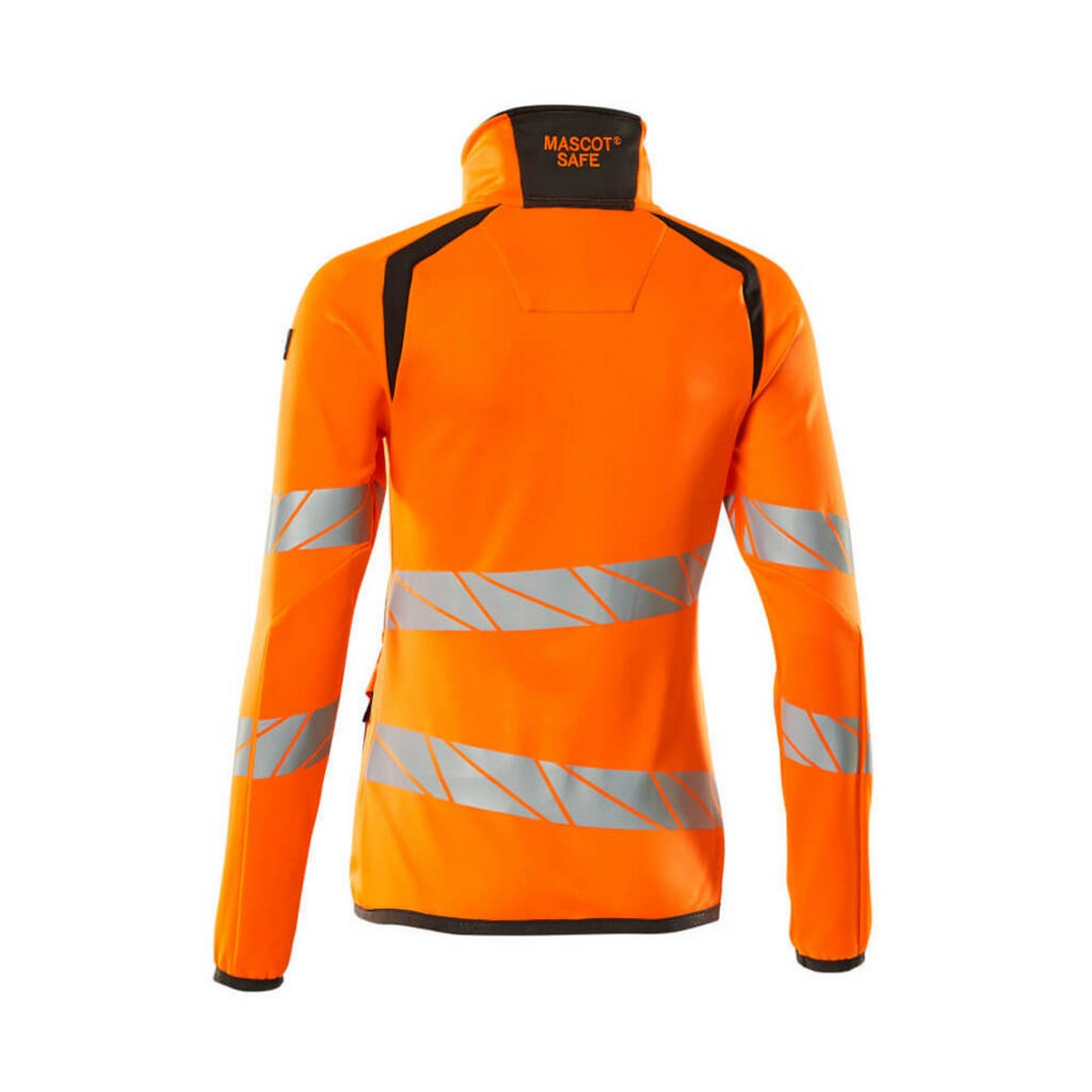 Hi Vis Orange-Dark Anthracite - Back - Mascot Womens-Ladies Accelerate Safe High-Vis Fleece Jacket