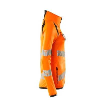 Hi Vis Orange-Dark Anthracite - Side - Mascot Womens-Ladies Accelerate Safe High-Vis Fleece Jacket