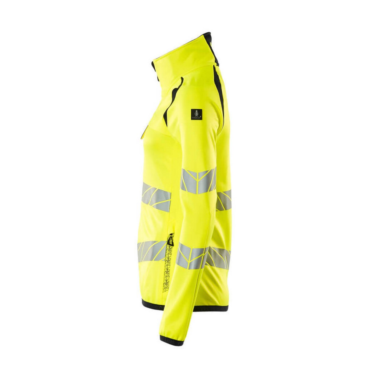 Hi Vis Yellow-Dark Navy - Lifestyle - Mascot Womens-Ladies Accelerate Safe High-Vis Fleece Jacket
