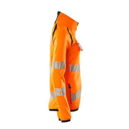 Hi Vis Orange-Dark Navy - Side - Mascot Womens-Ladies Accelerate Safe High-Vis Fleece Jacket
