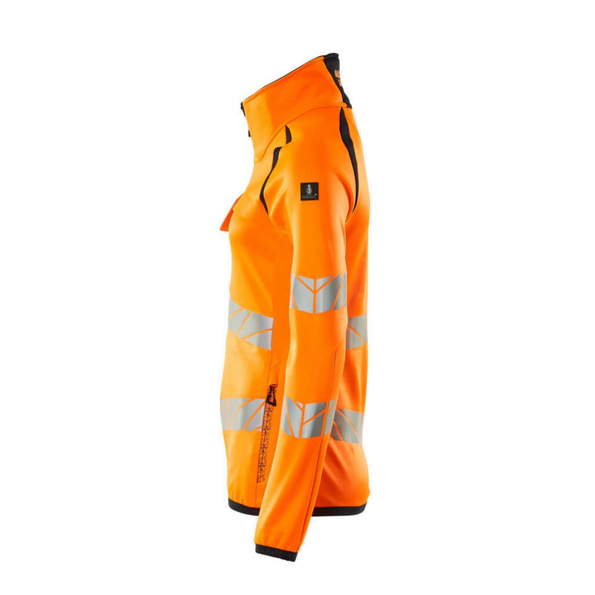 Hi Vis Orange-Dark Navy - Lifestyle - Mascot Womens-Ladies Accelerate Safe High-Vis Fleece Jacket