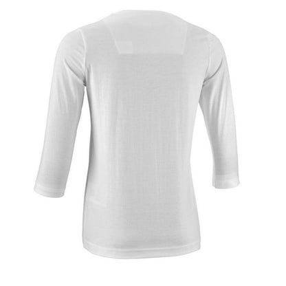 White - Back - Mascot Womens-Ladies Crossover 3-4 Sleeve T-Shirt