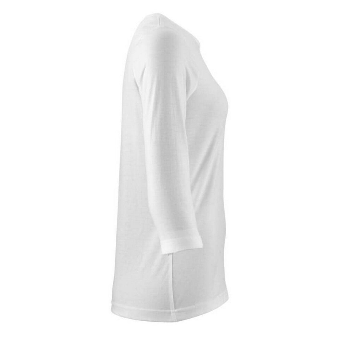 White - Side - Mascot Womens-Ladies Crossover 3-4 Sleeve T-Shirt