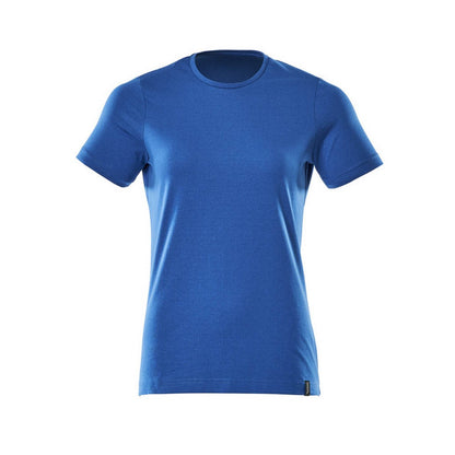 Azure Blue - Front - Mascot Womens-Ladies Crossover T-Shirt