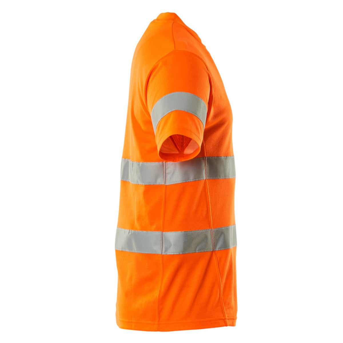Hi Vis Orange - Side - Mascot Mens Safe Classic Hi-Vis T-Shirt
