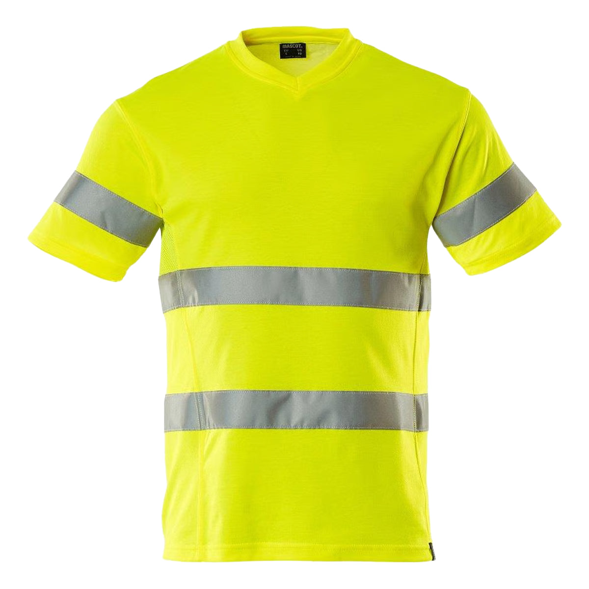 Hi Vis Yellow - Front - Mascot Mens Safe Classic Hi-Vis T-Shirt