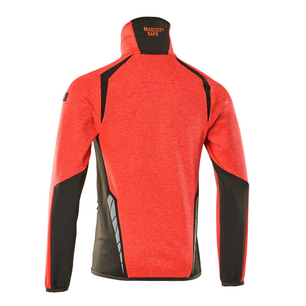 Hi Vis Red-Dark Anthracite - Back - Mascot Mens Accelerate Safe Fleece Jacket