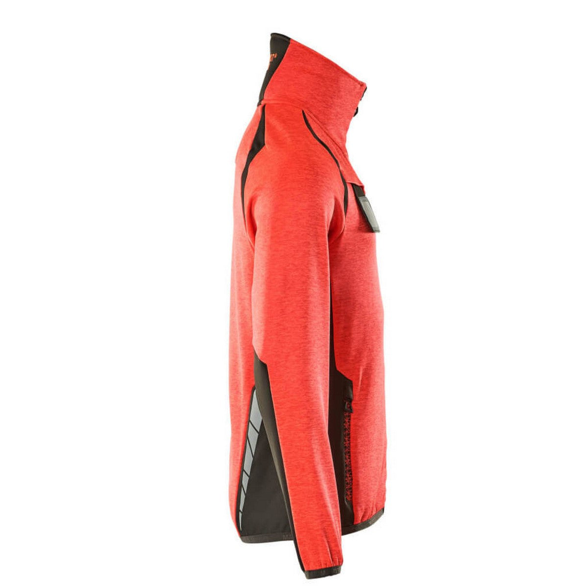 Hi Vis Red-Dark Anthracite - Side - Mascot Mens Accelerate Safe Fleece Jacket