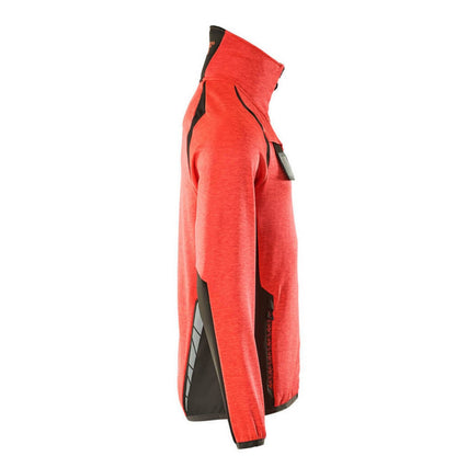Hi Vis Red-Dark Anthracite - Side - Mascot Mens Accelerate Safe Fleece Jacket