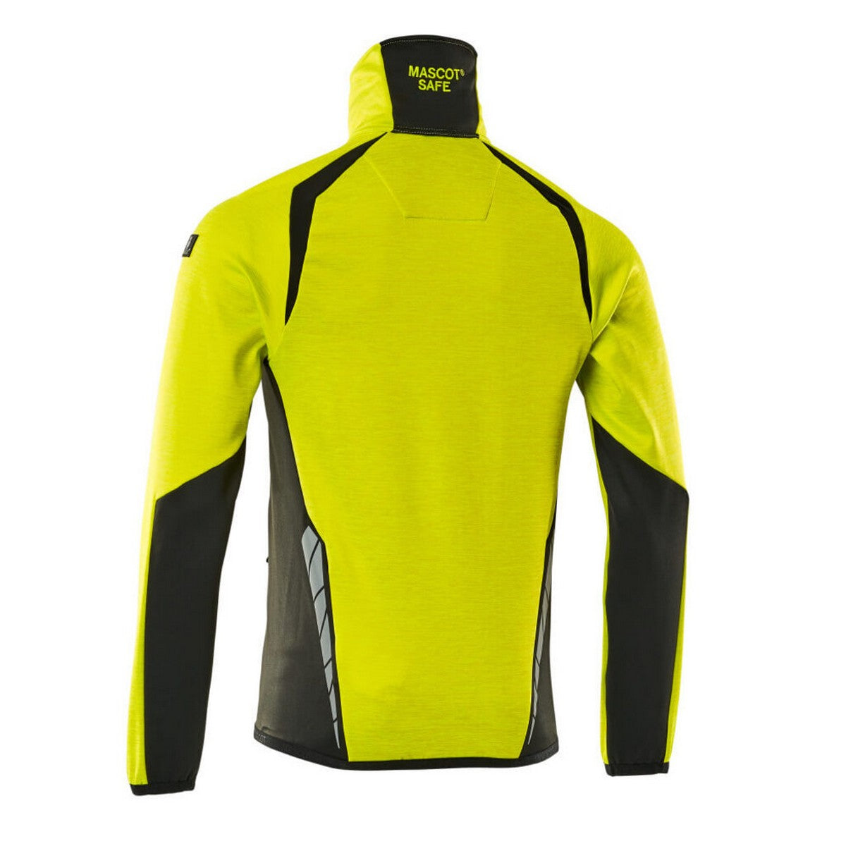 Hi Vis Yellow-Black - Back - Mascot Mens Accelerate Safe Fleece Jacket