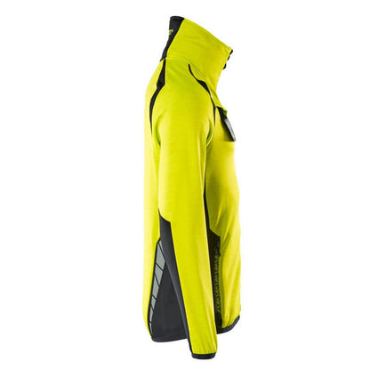 Hi Vis Yellow-Dark Navy - Side - Mascot Mens Accelerate Safe Fleece Jacket
