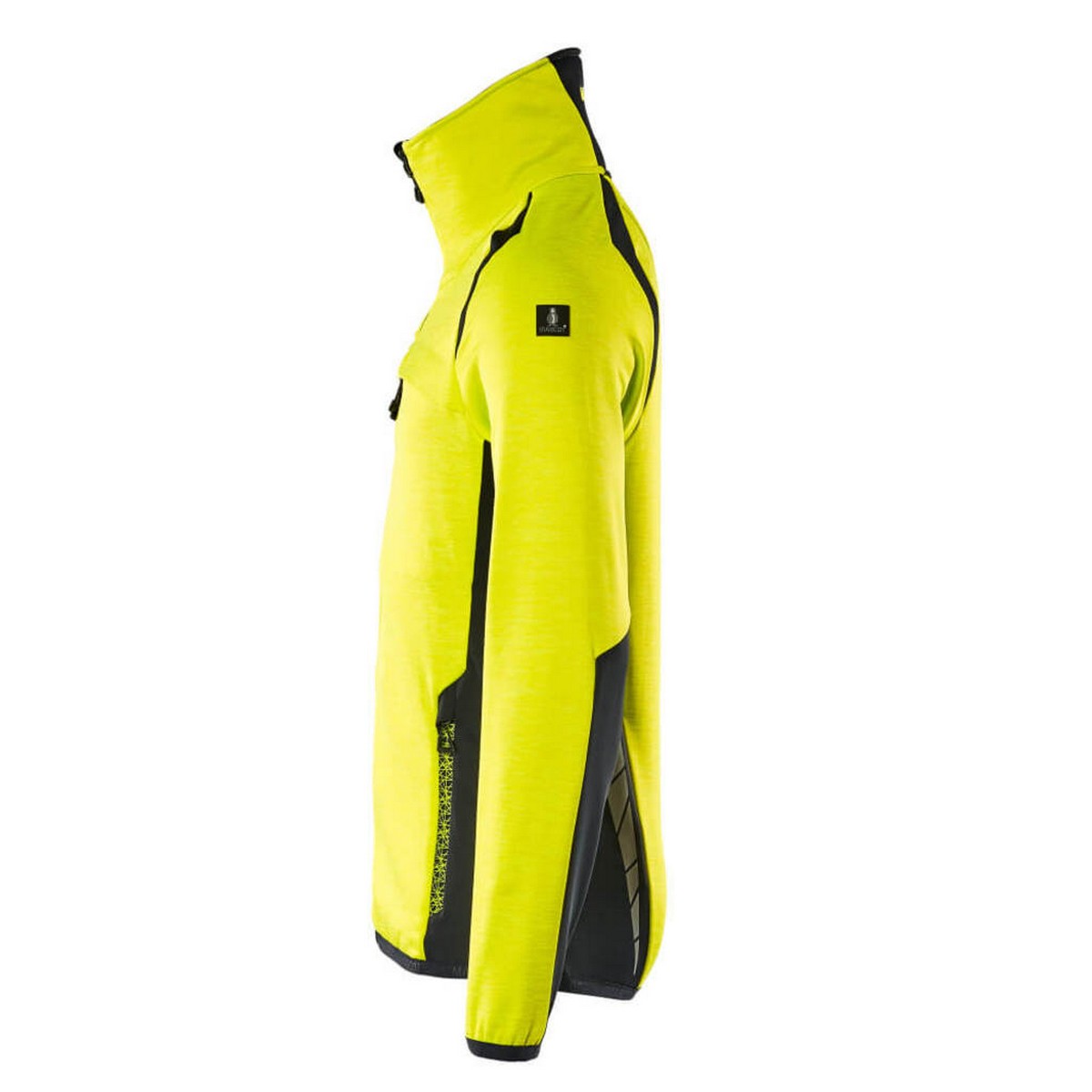 Hi Vis Yellow-Dark Navy - Lifestyle - Mascot Mens Accelerate Safe Fleece Jacket