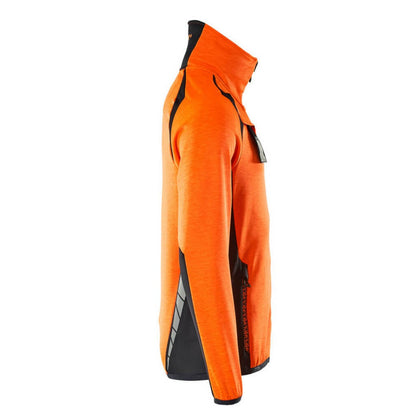Hi Vis Orange-Dark Navy - Side - Mascot Mens Accelerate Safe Fleece Jacket