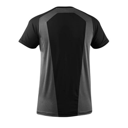 Black - Back - Mascot Mens Advanced Chest Pocket T-Shirt
