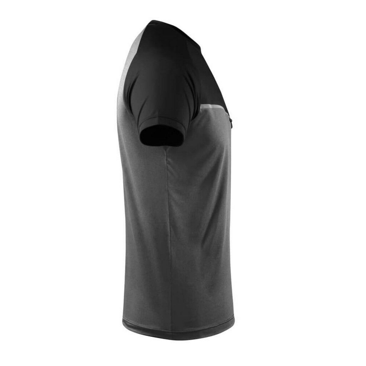 Black - Side - Mascot Mens Advanced Chest Pocket T-Shirt