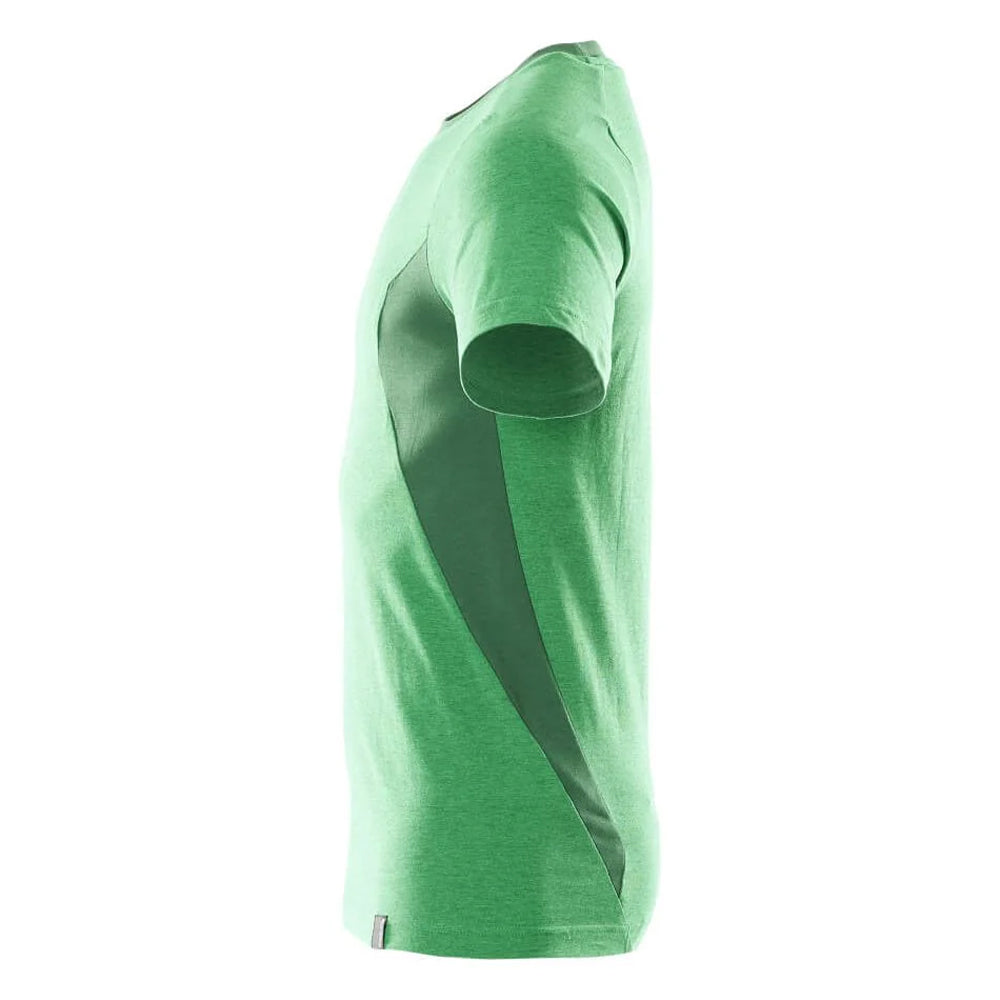 Grass Green-Green - Back - Mascot Mens Accelerate Contrast Detail T-Shirt