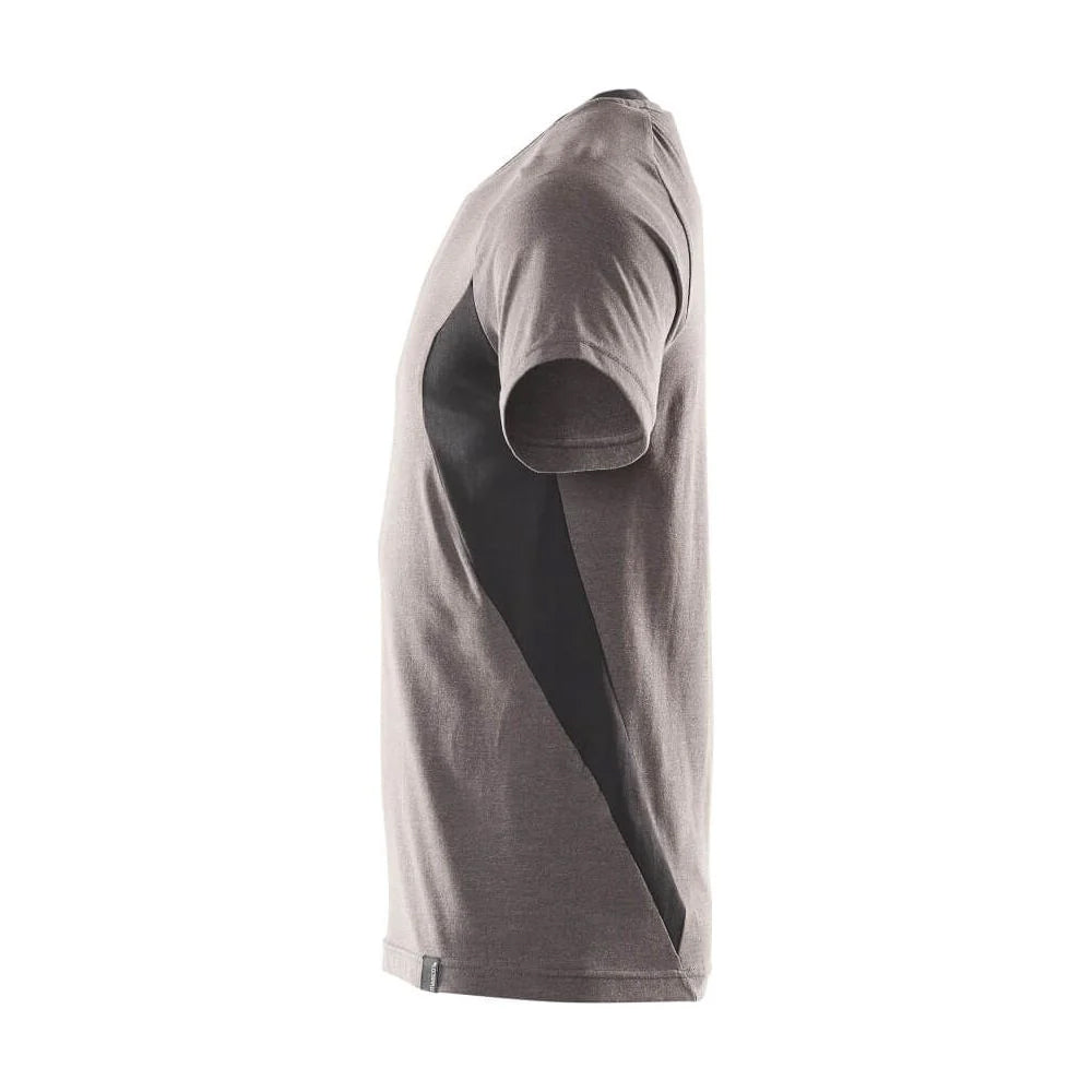 Dark Anthracite-Black - Back - Mascot Mens Accelerate Contrast Detail T-Shirt