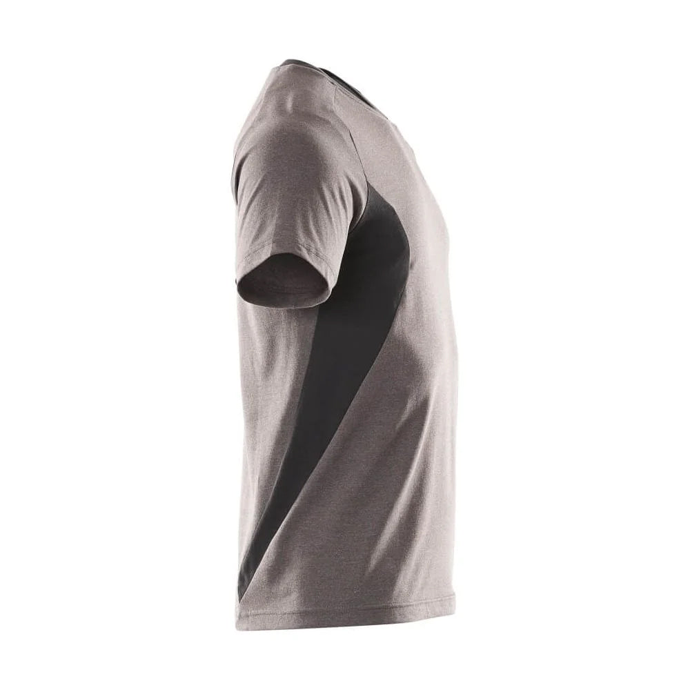Dark Anthracite-Black - Side - Mascot Mens Accelerate Contrast Detail T-Shirt