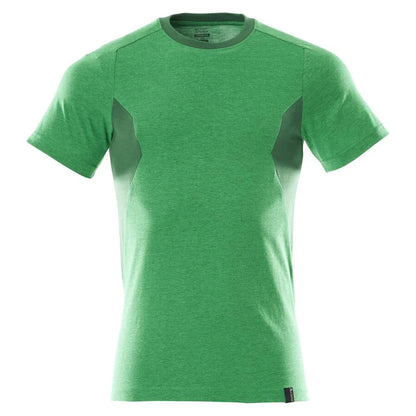 Grass Green-Green - Front - Mascot Mens Accelerate Contrast Detail T-Shirt
