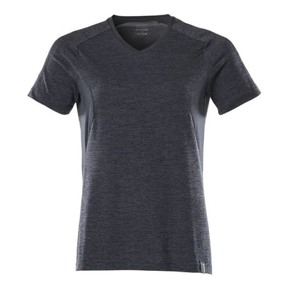 Dark Navy - Front - Mascot Womens-Ladies Accelerate Coolmax V Neck T-Shirt