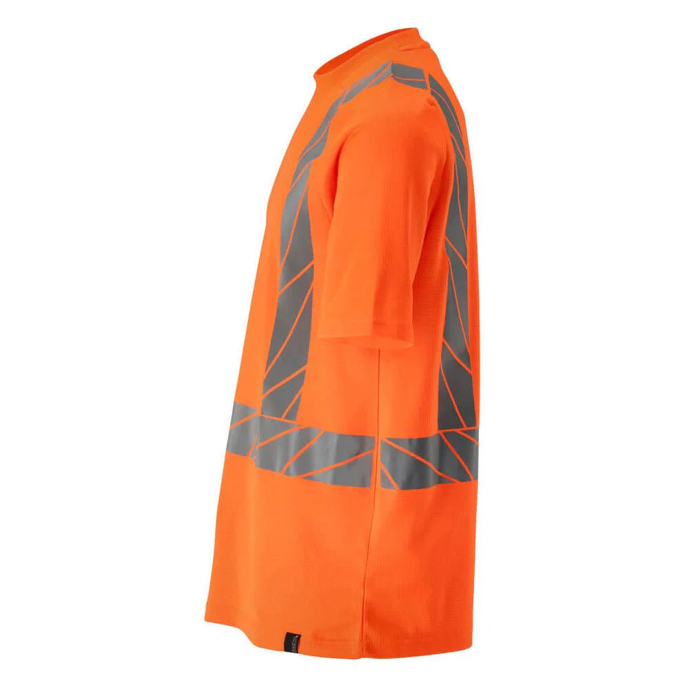 Hi Vis Orange - Back - Mascot Mens Accelerate Safe Hi-Vis T-Shirt