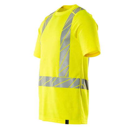 Hi Vis Yellow - Side - Mascot Mens Accelerate Safe Hi-Vis T-Shirt