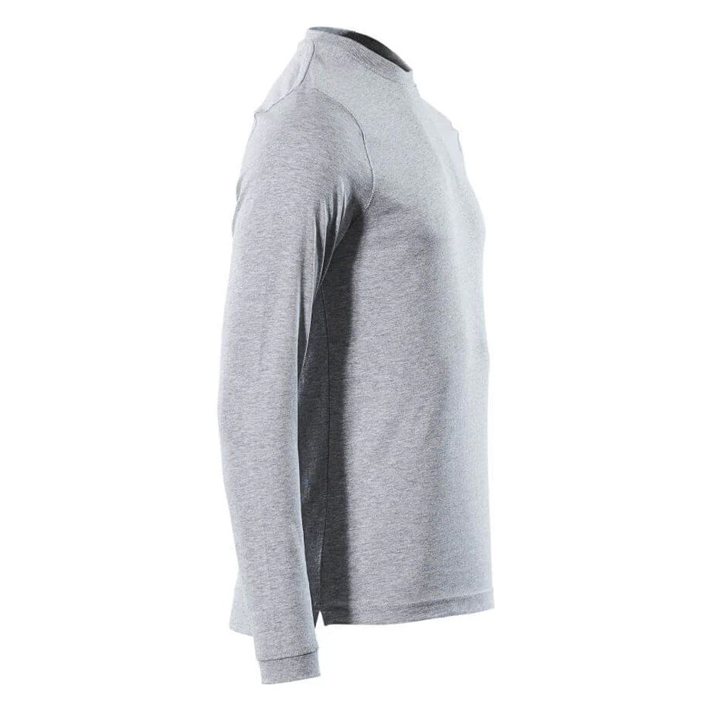 Grey - Side - Mascot Mens Crossover Albi Long-Sleeved T-Shirt