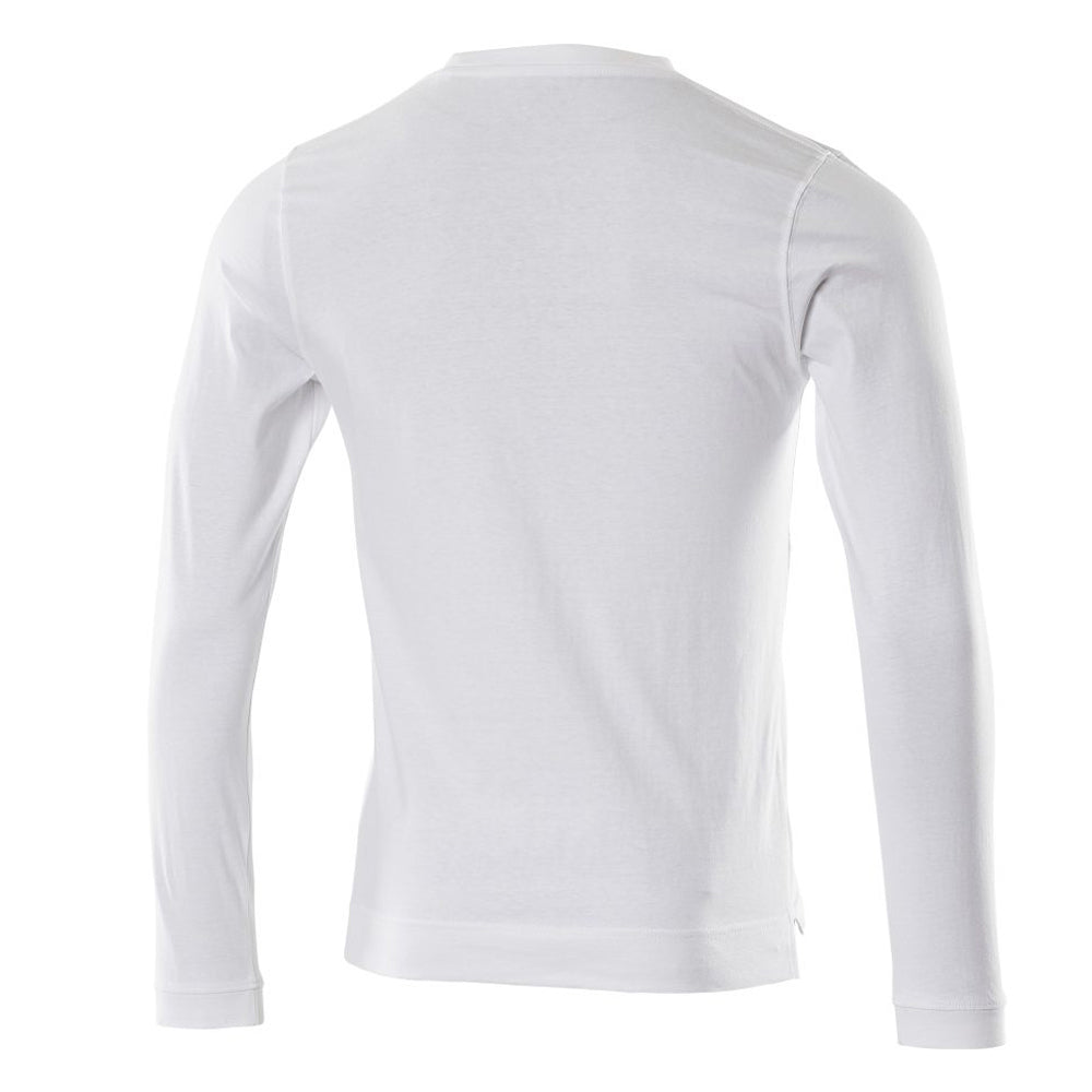 White - Back - Mascot Mens Crossover Albi Long-Sleeved T-Shirt
