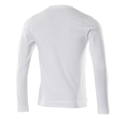 White - Back - Mascot Mens Crossover Albi Long-Sleeved T-Shirt