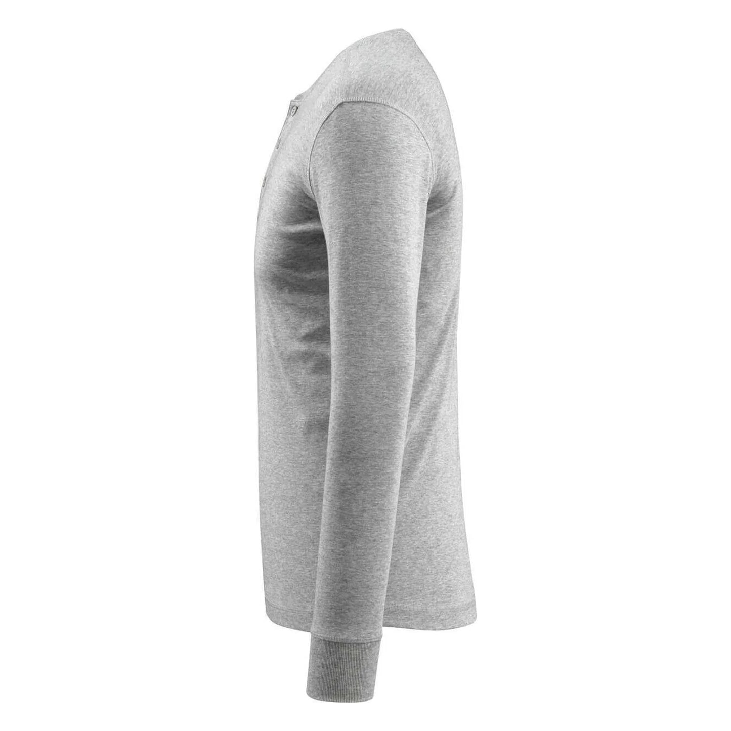 Grey Flecked - Side - Mascot Womens-Ladies Crossover Long-Sleeved T-Shirt