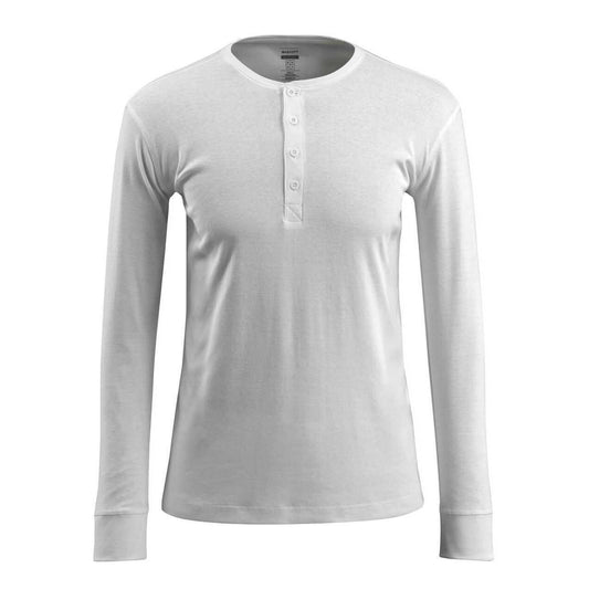 White - Front - Mascot Womens-Ladies Crossover Long-Sleeved T-Shirt