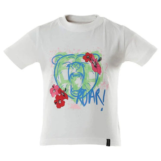 White - Front - Mascot Childrens-Kids Accelerate T-Shirt