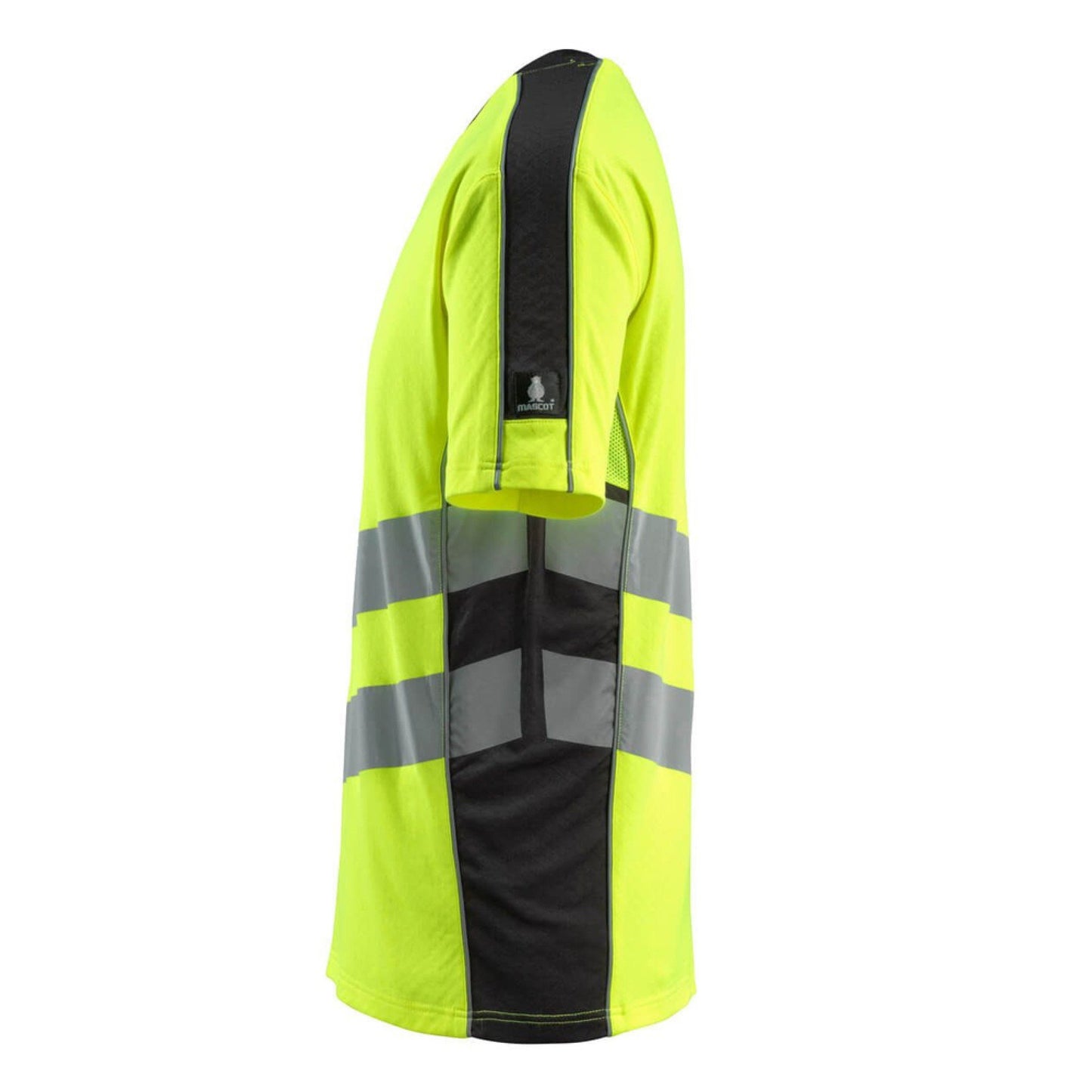 Hi Vis Yellow-Black - Side - Mascot Mens Safe Supreme Sandwell Hi-Vis T-Shirt