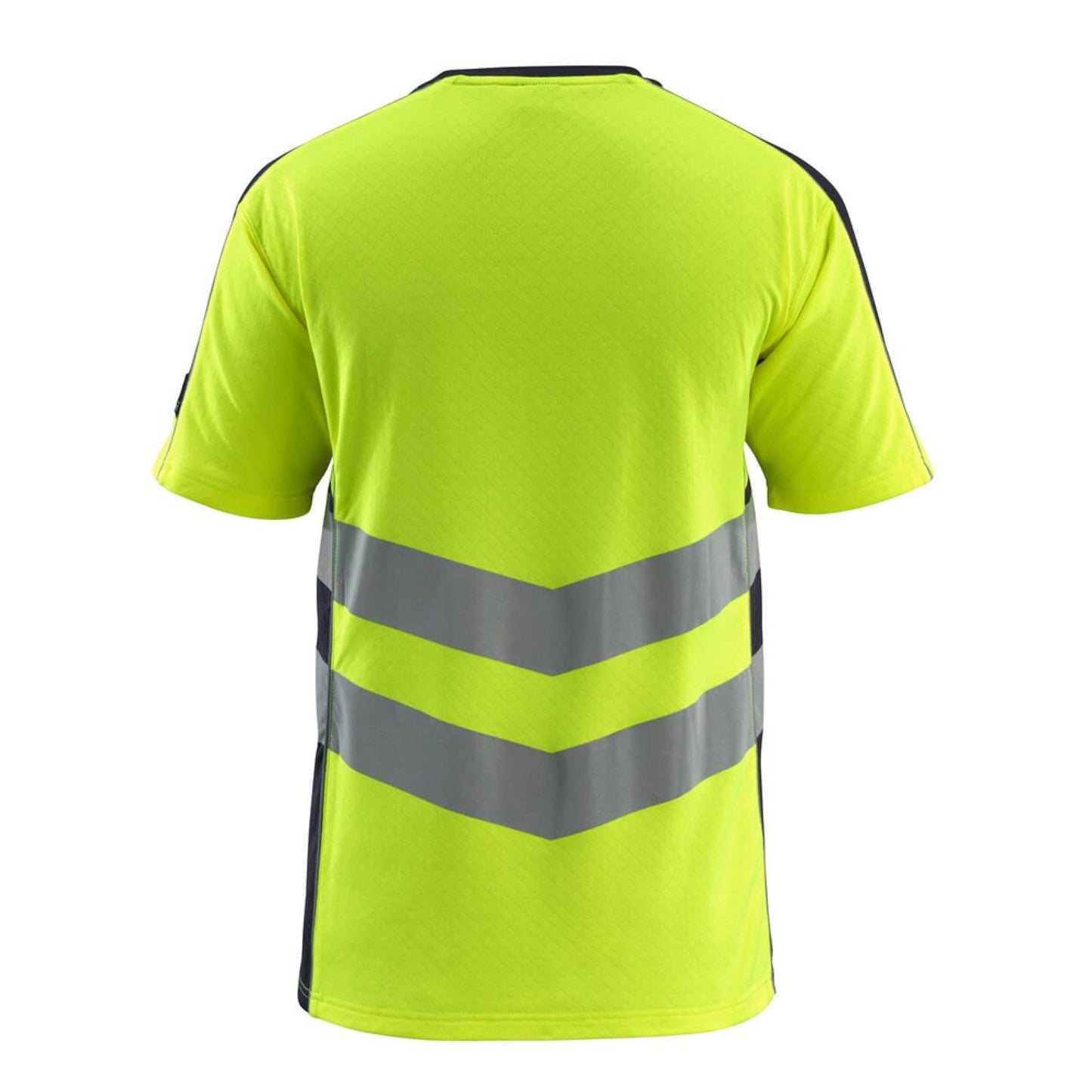 Hi Vis Yellow-Dark Navy - Back - Mascot Mens Safe Supreme Sandwell Hi-Vis T-Shirt