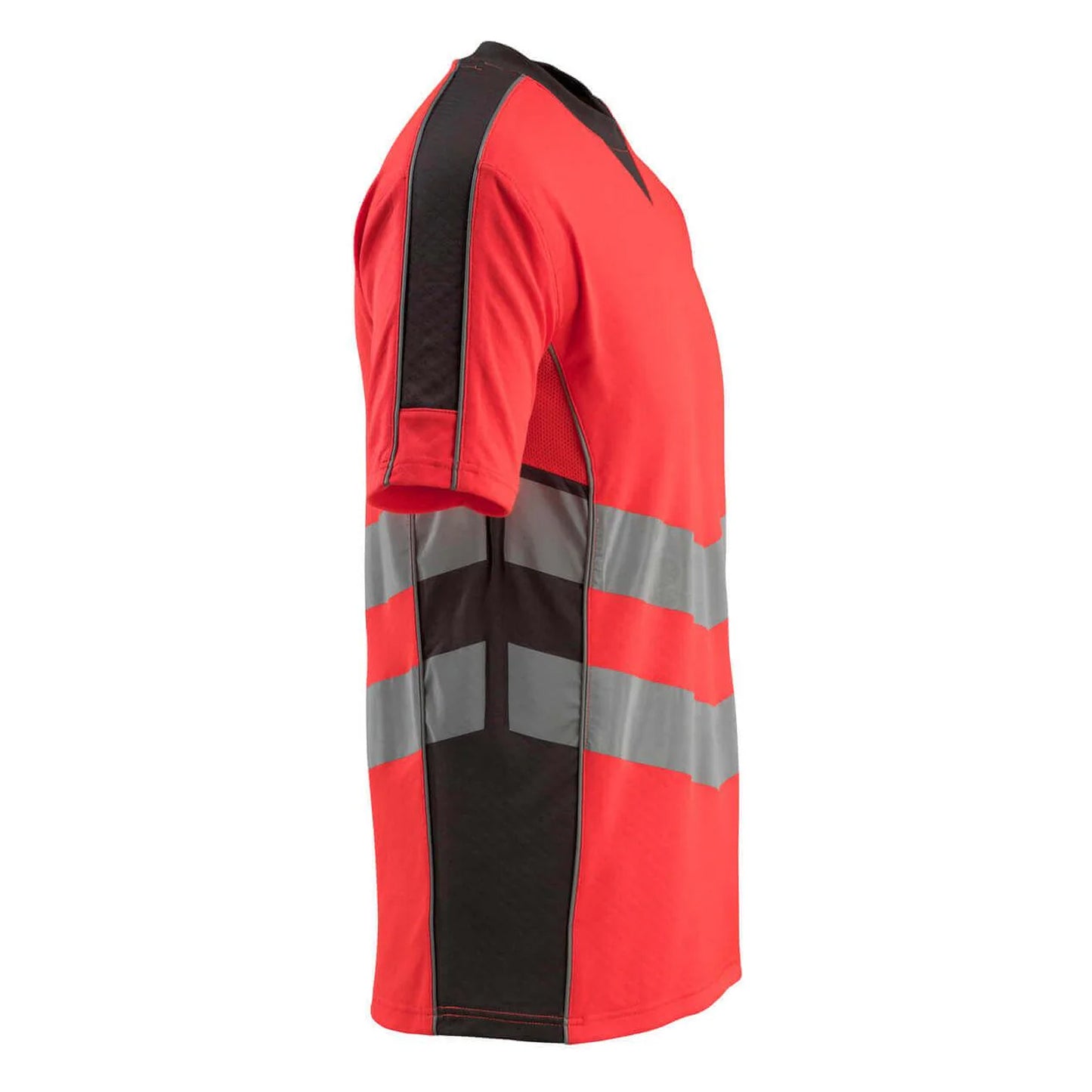 Hi Vis Red-Dark Anthracite - Side - Mascot Mens Safe Supreme Sandwell Hi-Vis T-Shirt