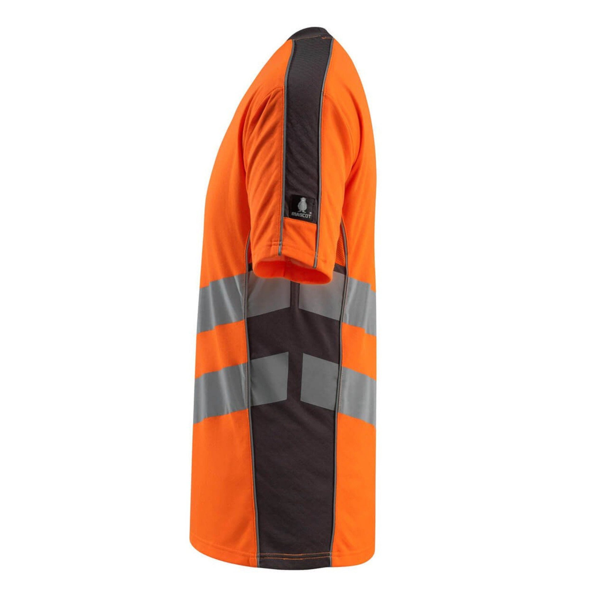 Hi Vis Orange-Dark Anthracite - Side - Mascot Mens Safe Supreme Sandwell Hi-Vis T-Shirt