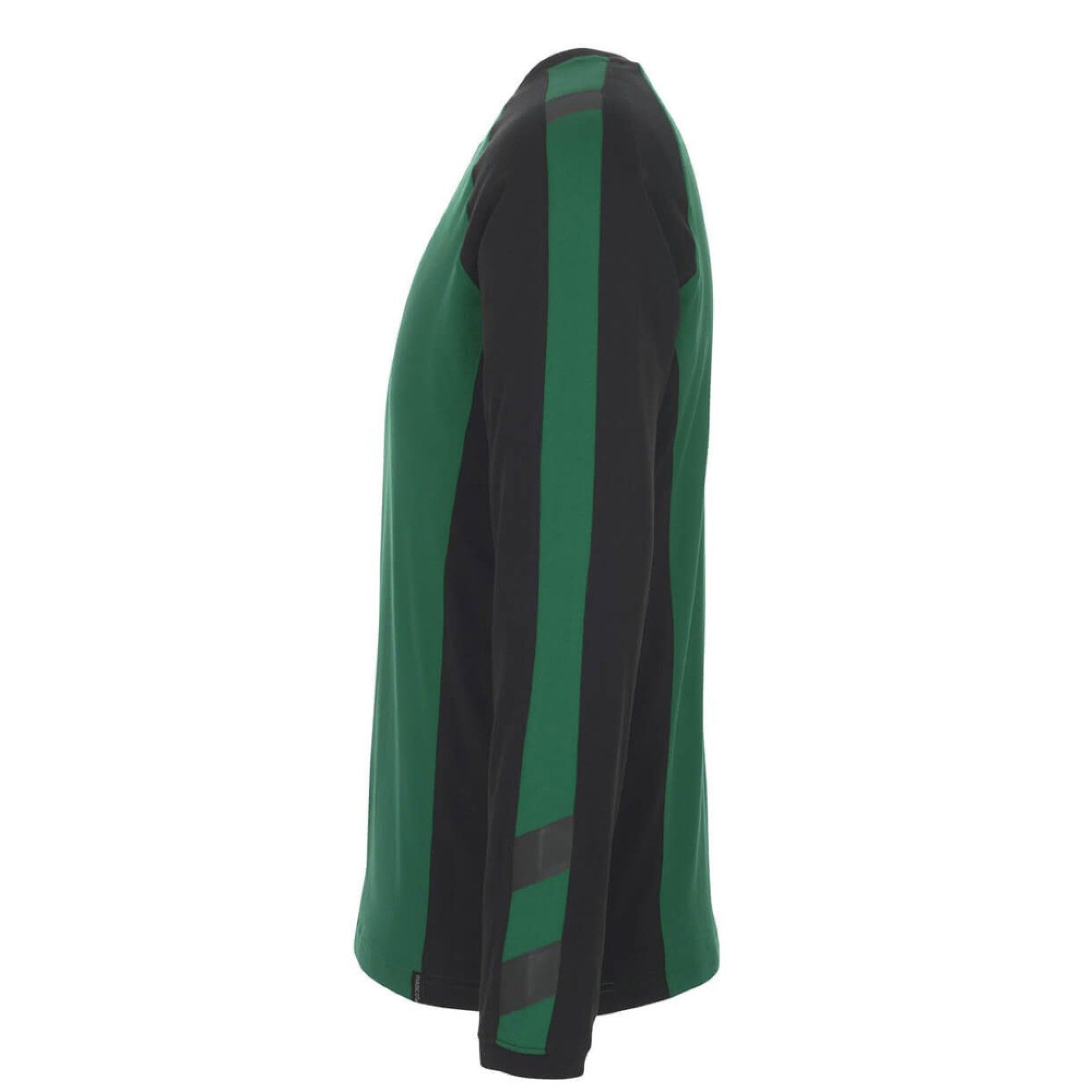 Green-Black - Side - Mascot Mens Unique Bielefeld Long-Sleeved T-Shirt