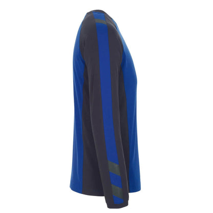 Royal Blue-Dark Navy - Side - Mascot Mens Unique Bielefeld Long-Sleeved T-Shirt