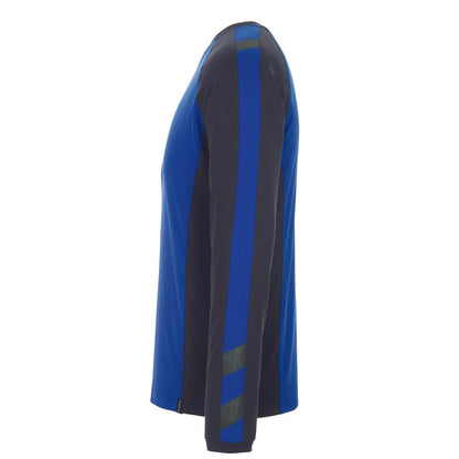 Royal Blue-Dark Navy - Lifestyle - Mascot Mens Unique Bielefeld Long-Sleeved T-Shirt