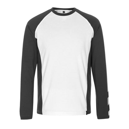 White-Dark Anthracite - Front - Mascot Mens Unique Bielefeld Long-Sleeved T-Shirt