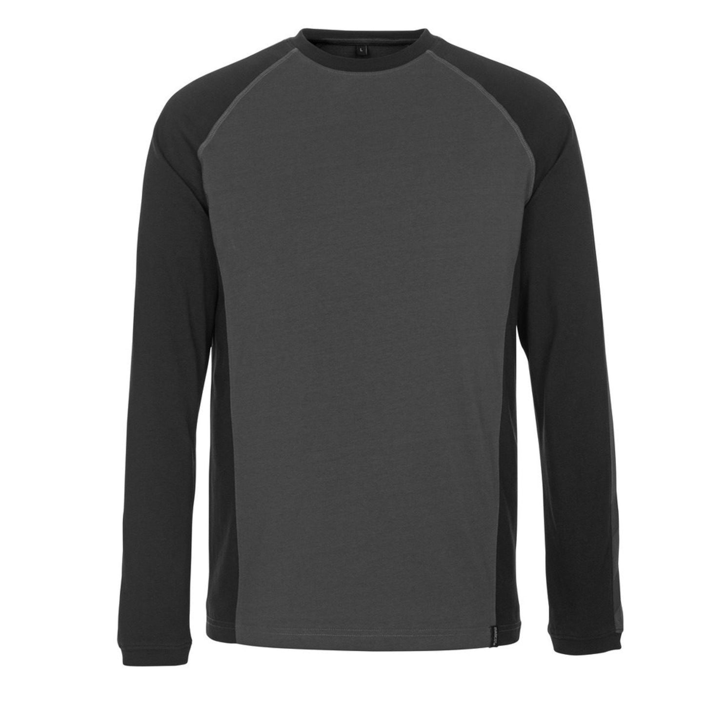 Dark Anthracite-Black - Front - Mascot Mens Unique Bielefeld Long-Sleeved T-Shirt