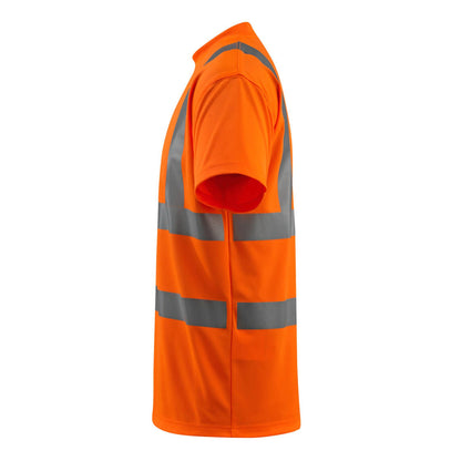 Orange - Side - Mascot Mens Townsville Safe Light Safety T-Shirt