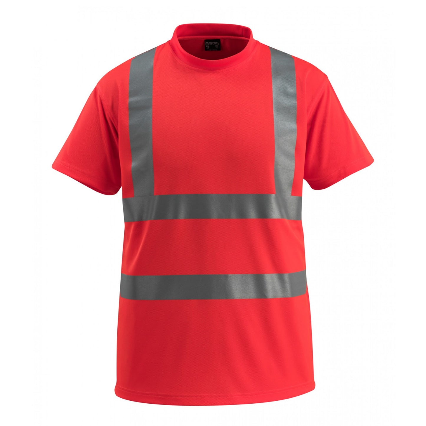 Red - Front - Mascot Mens Townsville Safe Light Safety T-Shirt