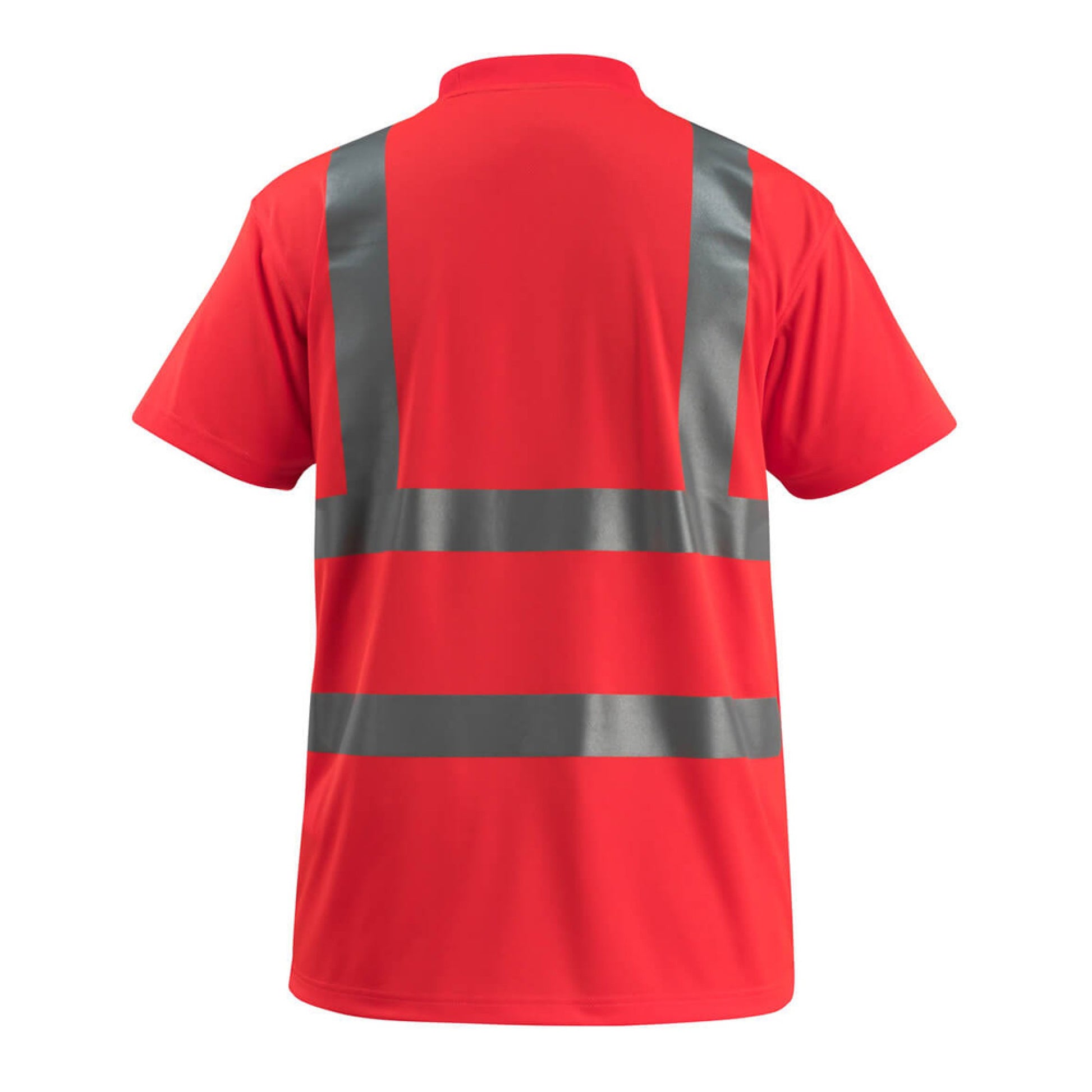 Red - Back - Mascot Mens Townsville Safe Light Safety T-Shirt