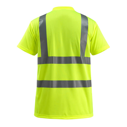 Yellow - Back - Mascot Mens Townsville Safe Light Safety T-Shirt